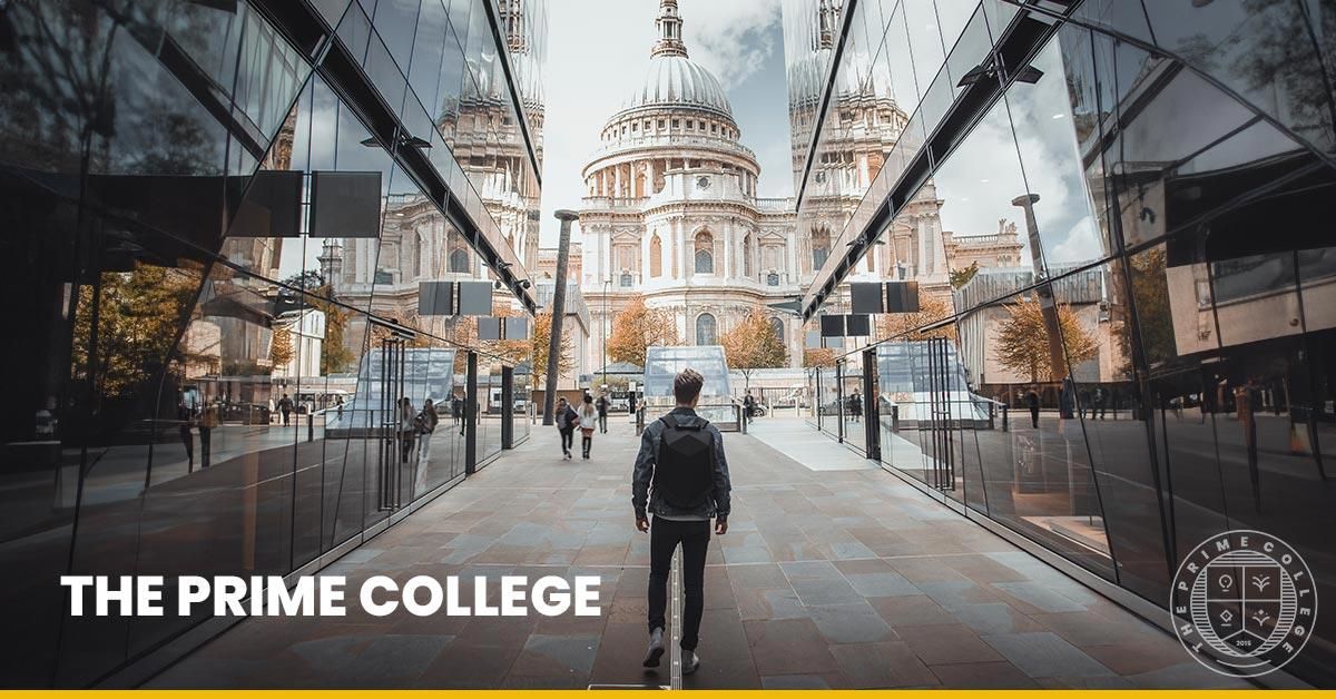 The new Prime College identity: a clean seal and confident wordmark.