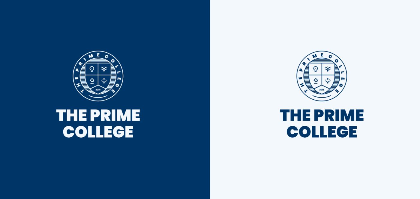 The final logo, working equally well on navy and light backgrounds.