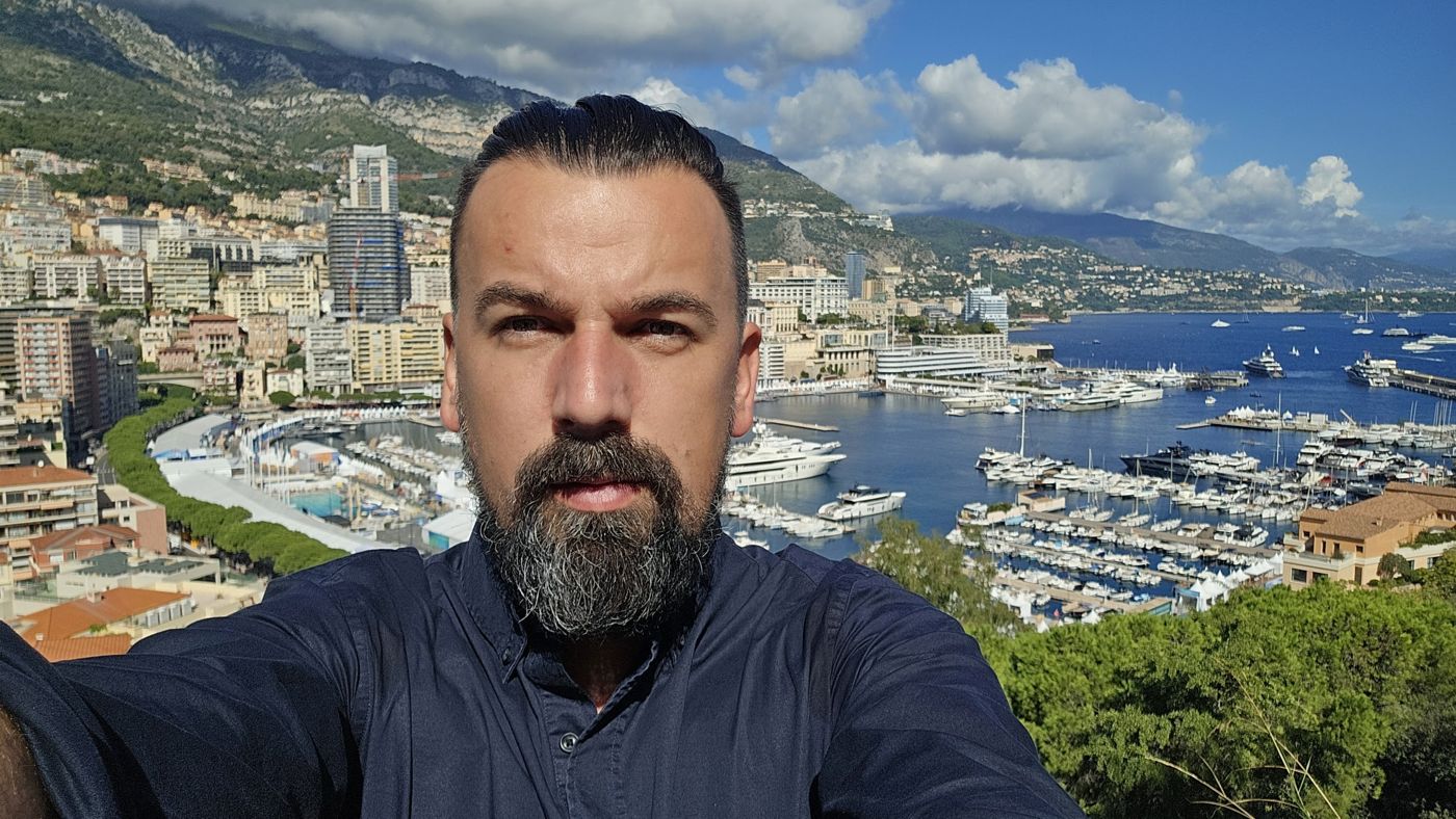Radu Balas above Port Hercule in Monaco