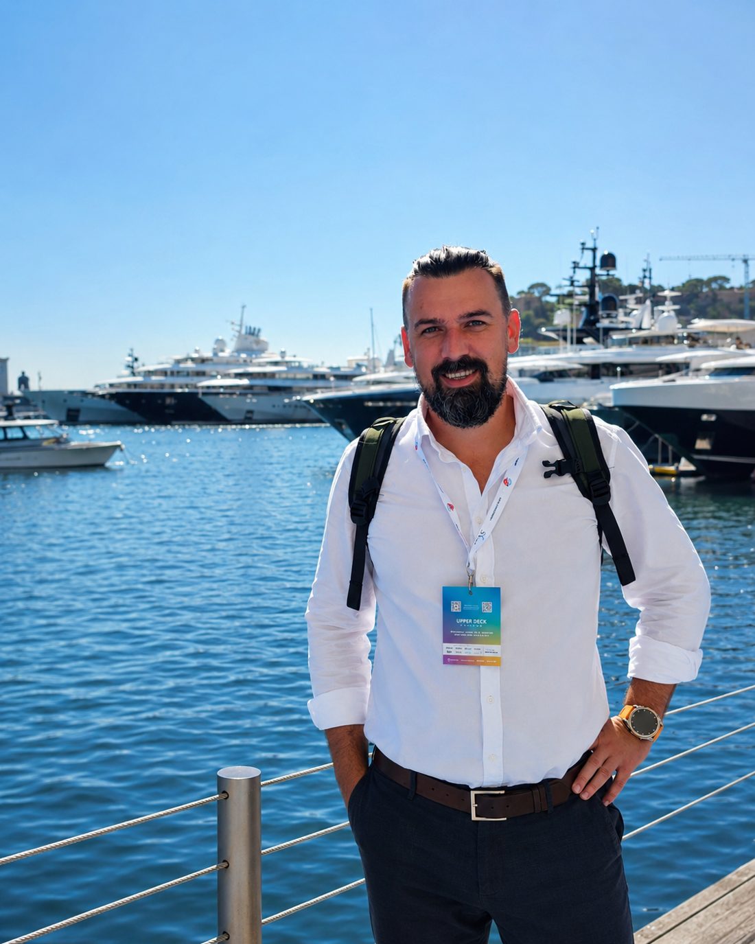 Radu Balas at the Monaco Yacht Show