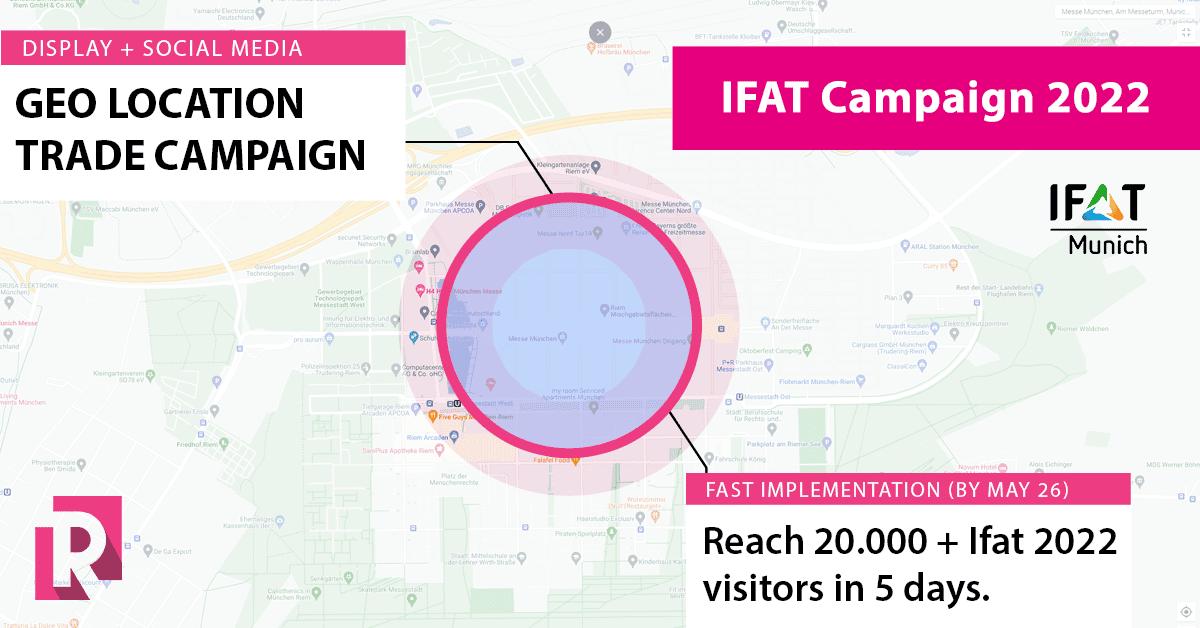 Image of IFAT 2022 Geo location campaign.
