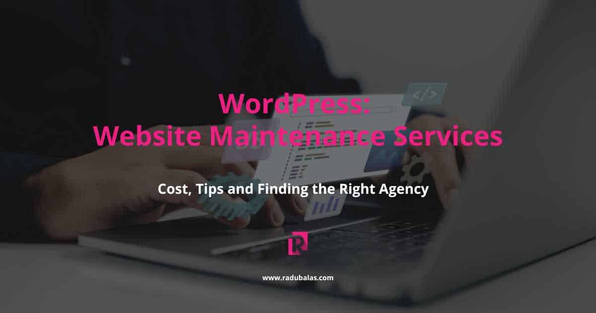 wordpress website maintenance